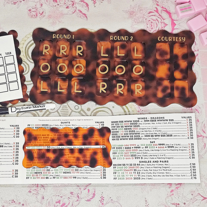 [Copy]Personalized Mahjong Practice Board, Mahjong Beginner, Charleston, Mahjong Accessories, Mahjong Tiles