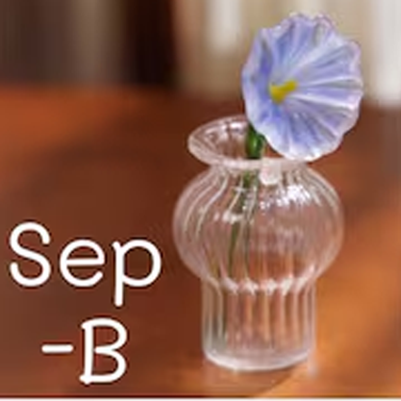 Handmade Pretty Glass Birth Month Flower Snowdrop Rose Larkspur Gift For Mom Family Birth flower Bouquet