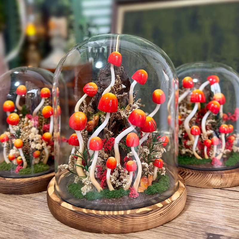 Personalized Enchanted Mushroom Forest Night Light Therapeutic Home Accent for Stress Relief for Meditation & Wellness Lovers