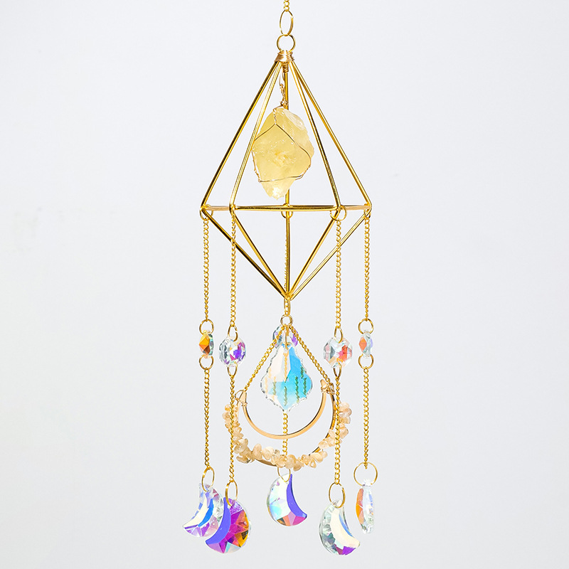 Sun Catcher for Window Hanging Healing Crystal Suncatcher Christmas Gift for Her Birthday Gift Wall Decor Boho Room Decor Rainbow Maker