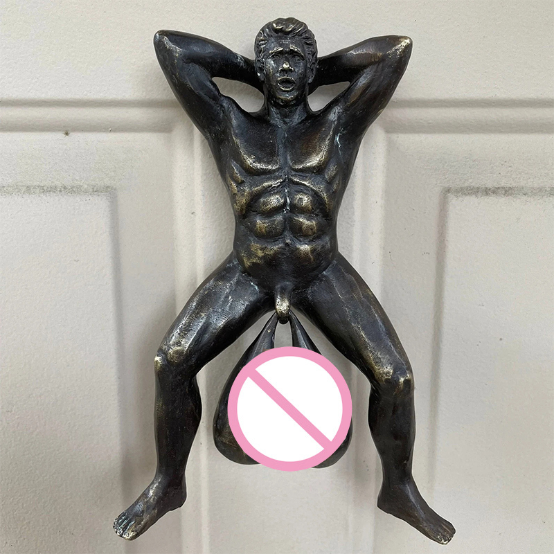 Personalized Funny Door Knocker Gag Gift for Men White Elephant Bachelorette Party Man Cave Housewarming and Fathers Day Gift