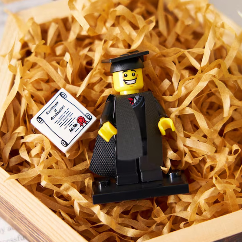Graduation Bricks Graduate Minifigure Brick Figures Congratulations Grad Gift for Kids