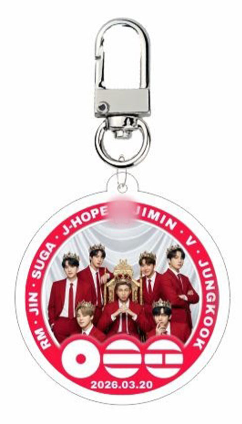 Personalized World Tour 2026 Member Letter Acrylic Keychain Kpop ARMY Accessory