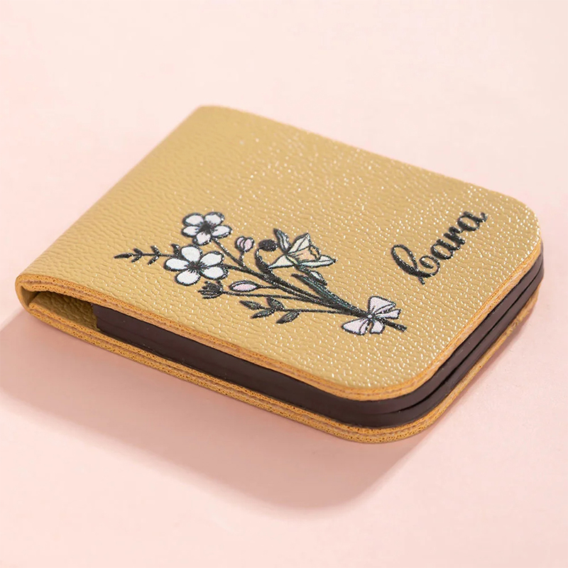 Personalized Birth Flower Magnetic Bookmark Custom Name Page Marker for Book Lovers