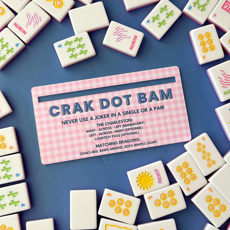 Personalized Acrylic Mahjong Line Reader with Name Mahjong Accessory Birthday Gift for Mahjong Lovers