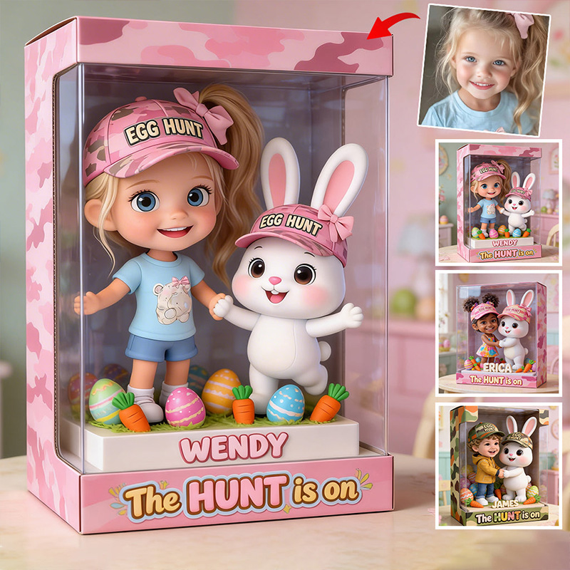 Personalized Any Photo The Hunt Is On Kid Custom Shaped Acrylic Plaque Gift for Kid