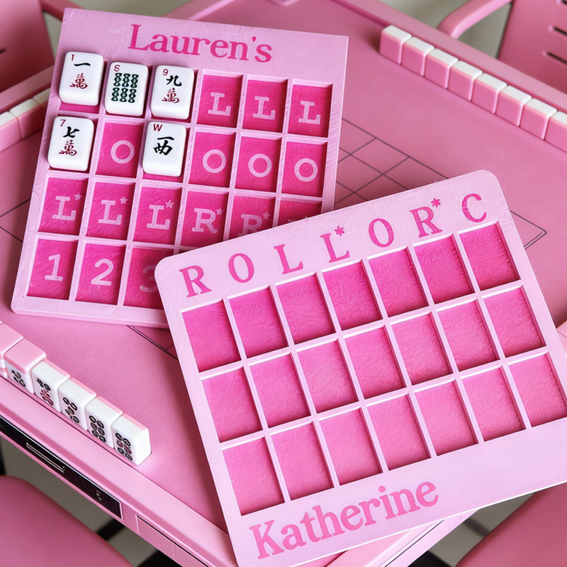 Personalized Mahjong Practice Board for Mahjongg Solo Tile Training Bo