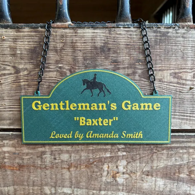 Personalized Horse Stall Sign or Plaque Gift for Horse Owner Equestrian or Horse Trainer Custom Horse Stall Sign Custom Fair Sign