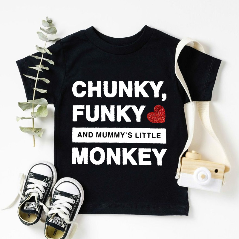  Funny Chunky Funky Monkey Saying Gift For Kids Cute Playtime Outfit Kid's T-Shirt