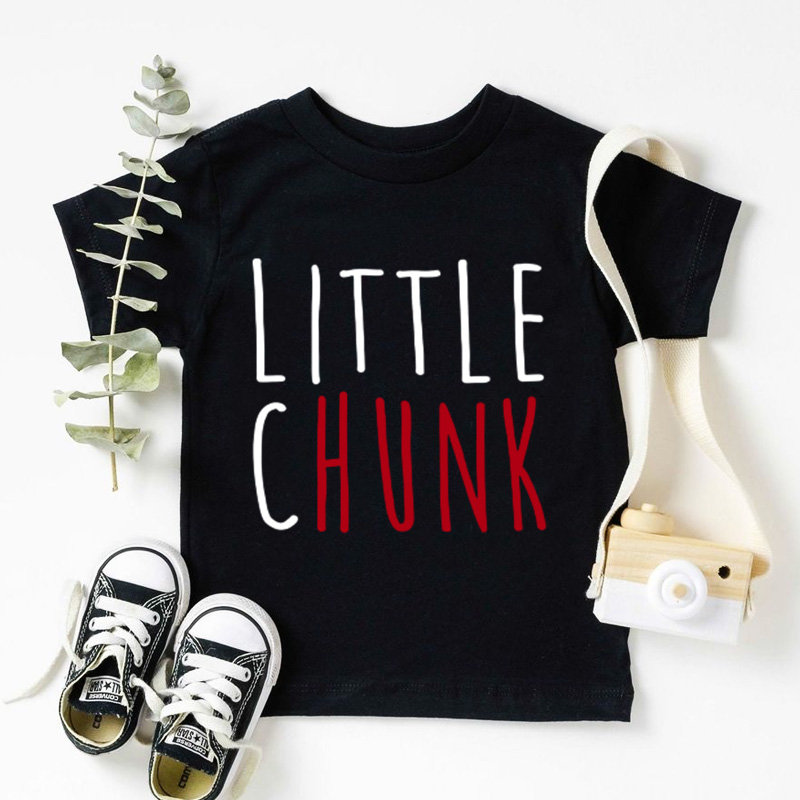 Little Chunk Funny Saying Gift For Kids Cute Minimalist Text Style Playtime Outfit Kid's T-Shirt