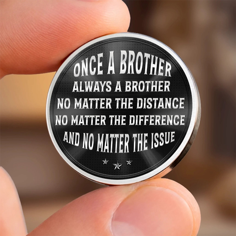 Personalized Pocket Hug Custom Birthday Gifts For Brother Brothers Through Every Storm