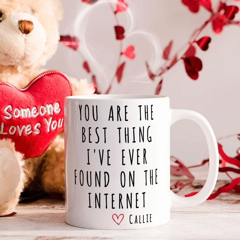 Personalized You Are The Best Thing Gratitude Text White Ceramic Mug with Name Daily Use Birthday Gift for Family Friends