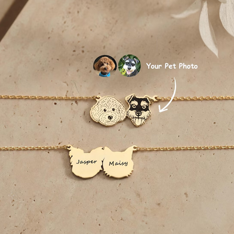 Personalized Pet Portrait Bracelet Pet Memorial Bracelet Custom Pet Picture Jewelry Pet Lost Dog & Cat Jewelry Mother's Day Gift