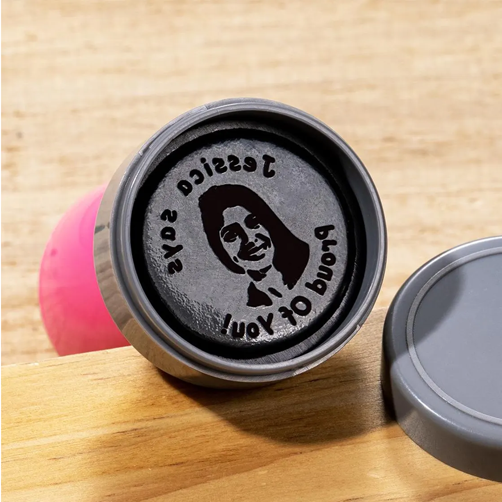 Personalized Photo Stamp Custom Portrait Rubber Stamp Perfect for Couple Romantic Gifts Journals or Scrapbooking