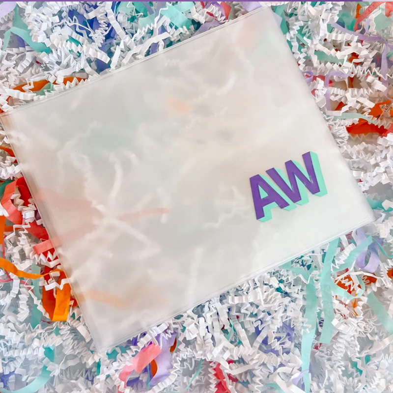 Personalized Custom Initial Gift Colorful Letter Protective Holder Transparent Storage Case for Players Mahjong Card Sleeve