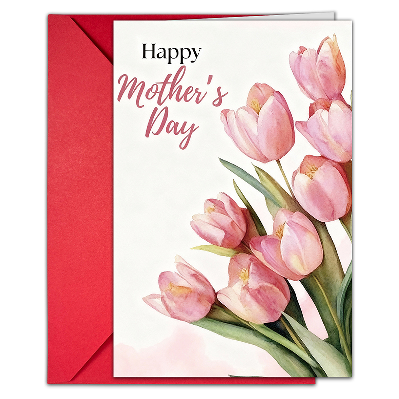Mothers Day Card Floral Mothers Day Cards Flower Card for Mom  Mothers Day Gift  Happy Mother's Day