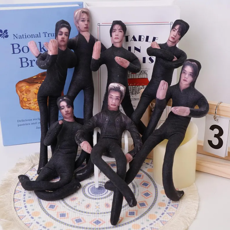 Personalized Custom Face Figure Soft Stuffed Toy Funny Flexible Poseable Doll Unique Gift Idea Handmade Abstract Plush