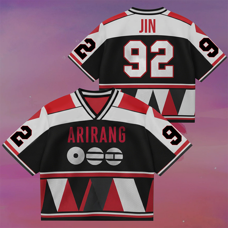 Personalized K-Pop Arirang Theme Crop Jersey BTS 2026 World Tour Jersey  for ARMY