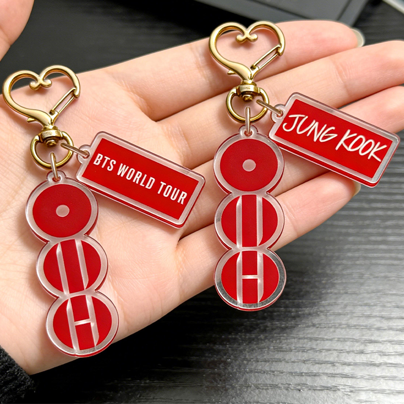Personalized BTS Arirang Records Keychain Kpop Fan Keychain Acrylic Record Keyring Fandom Gift for Lovers Players Adult Youth