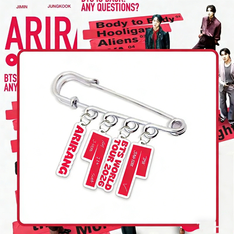 Kpop Acrylic Logo Pendant Cute Travel Bag Charm Creative Gift for Musi