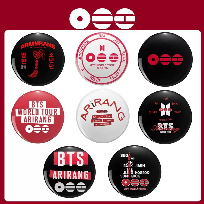 Kpop Logo Brooch Creative Gift for Music Lovers Unique Accessory Kpop