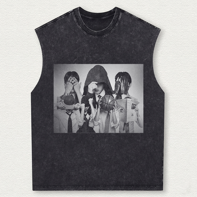 Personalized Kpop World Tour Concept Vintage Wash Tank Top  Iconic Group Concept Vintage Wash Tank Top for ARMY