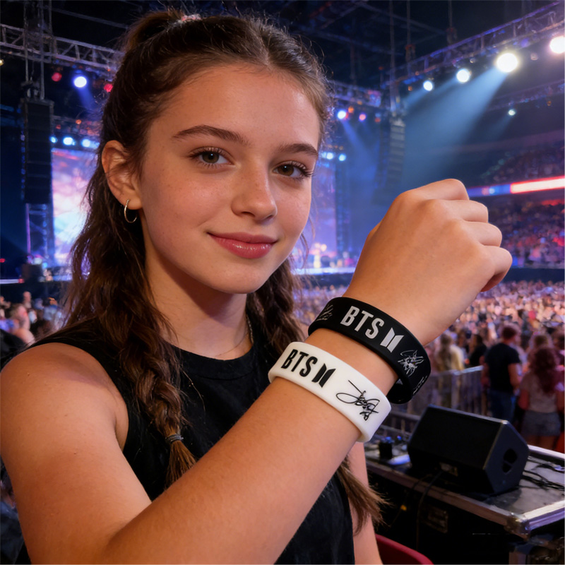 2 PCS Kpop World Silicone Wristbands Fan Made 2026 Comeback Inspired Army Silicone Wristbands Arirang Album Fan Gift