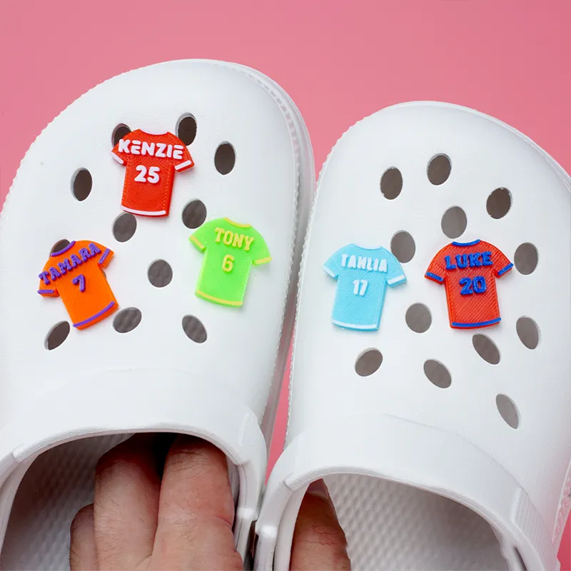 Personalized Jersey Shoe Charms Add Unique Flair to Your Footwear