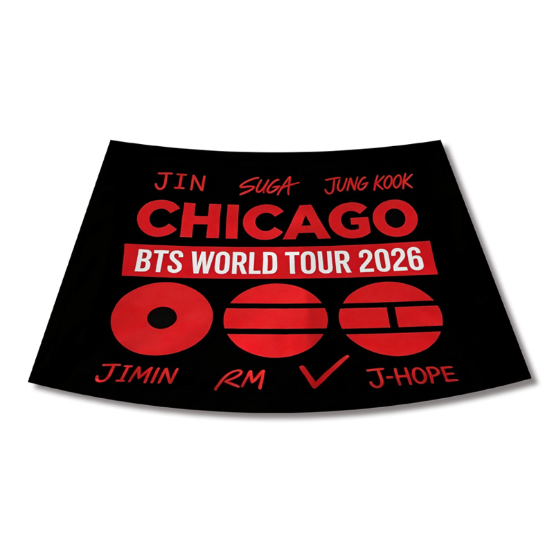 Personalized Kpop Inspired City World Tour 2026 Black Red Letter Print Bodycon Mini Skirt Fashion Outfit