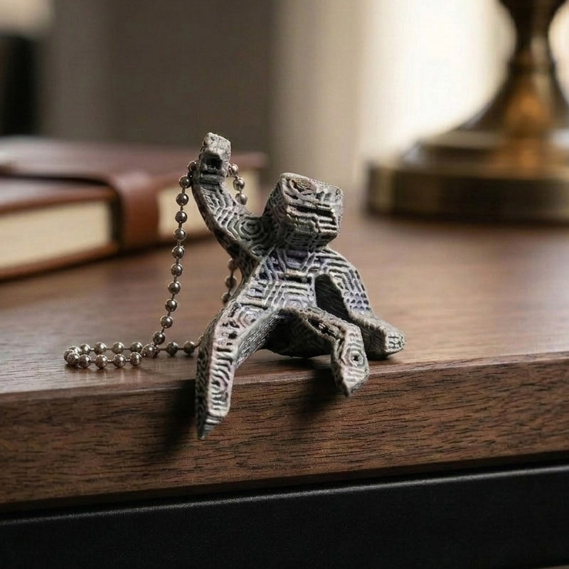 Personalized Abstract Grace Keychain Futuristic Themed 3D Printed Bag