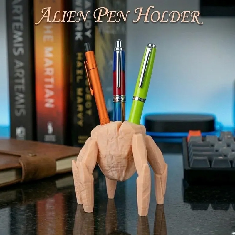Personalized Funny Desk Buddy Clay Style Geek Office Gift Quirky Pen Holder For Fans Rocky Figurine 3D Printed Movie Pen Holder Themed