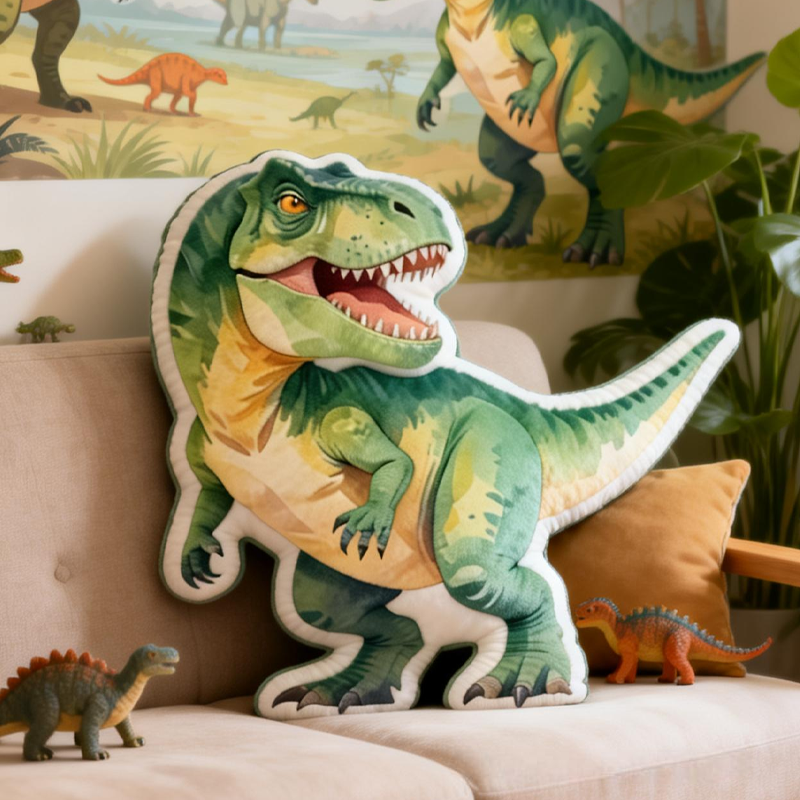 Personalized Cool Dinosaurs Graphic 3D Print Pillow Birthday Gifts Funny Gifts Dinosaurs Lovers Gifts