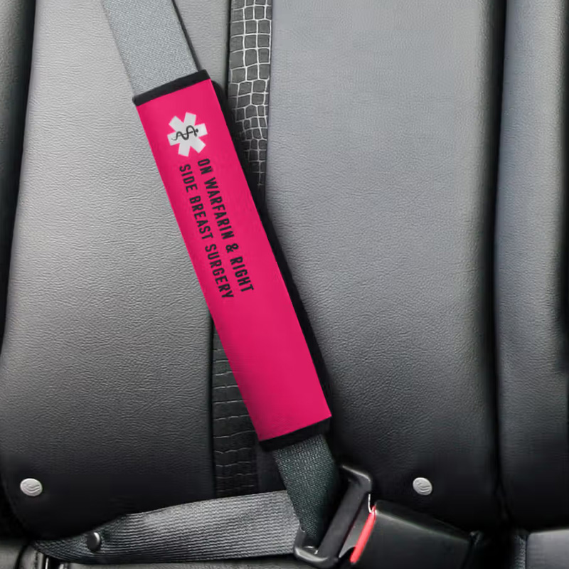 Personalized Medical Alert Seatbelt Cover Special Needs Emergency Injection Info Car Safety Medical Alert