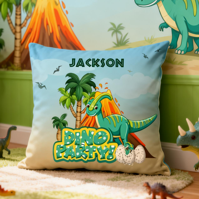 Personalized Dinosaur To Go To Sleep Pillow Birthday Gifts for Kids Dinosaur Lovers Gifts