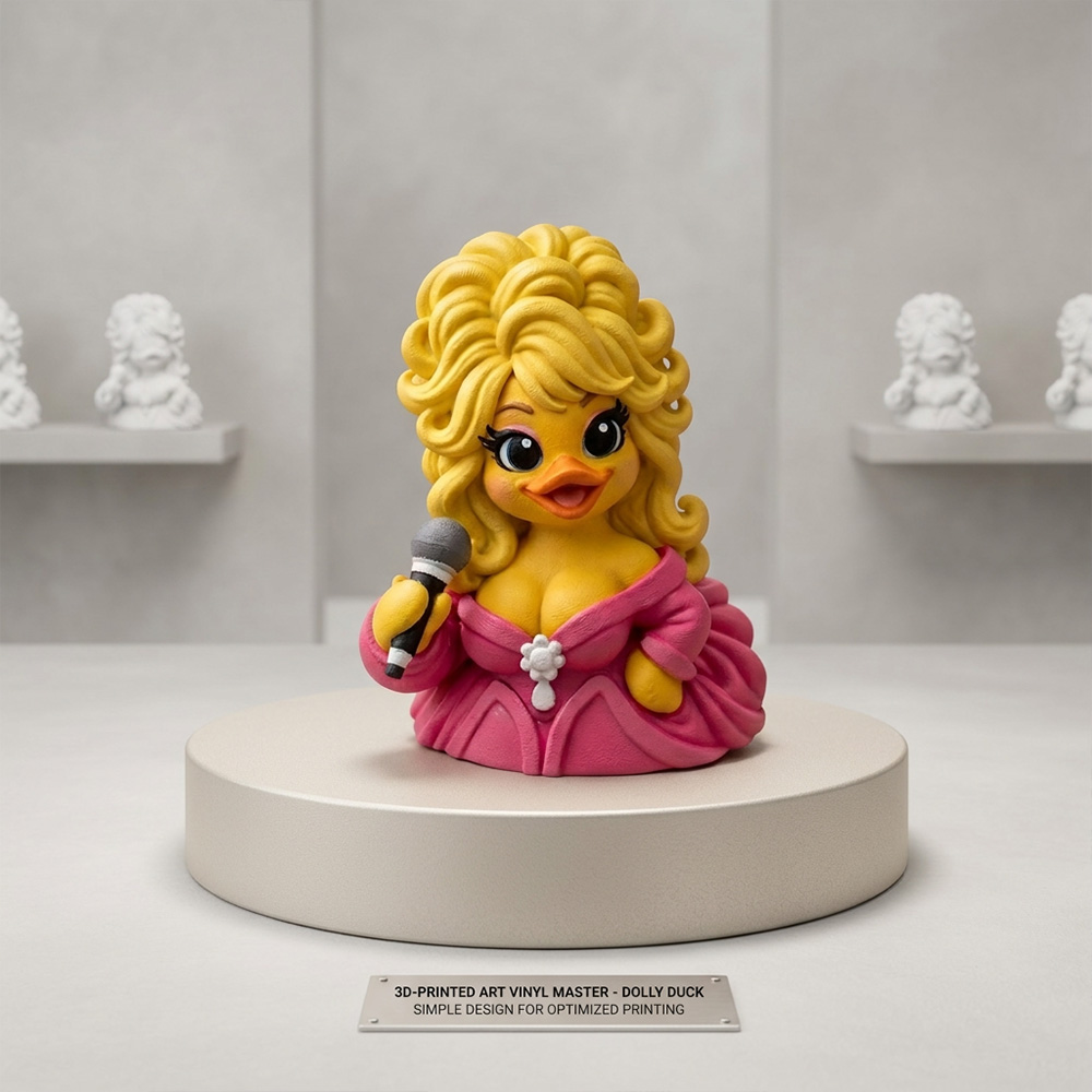 3D Printed Country Star Elegant 3D Character Art Toy