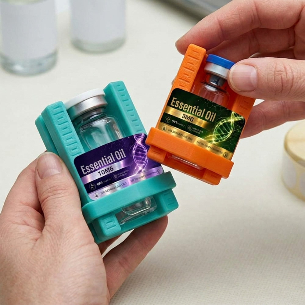 Sample Text Label Applicator Tool with Guide 3ml 5ml 10ml Vials Many Colors Available