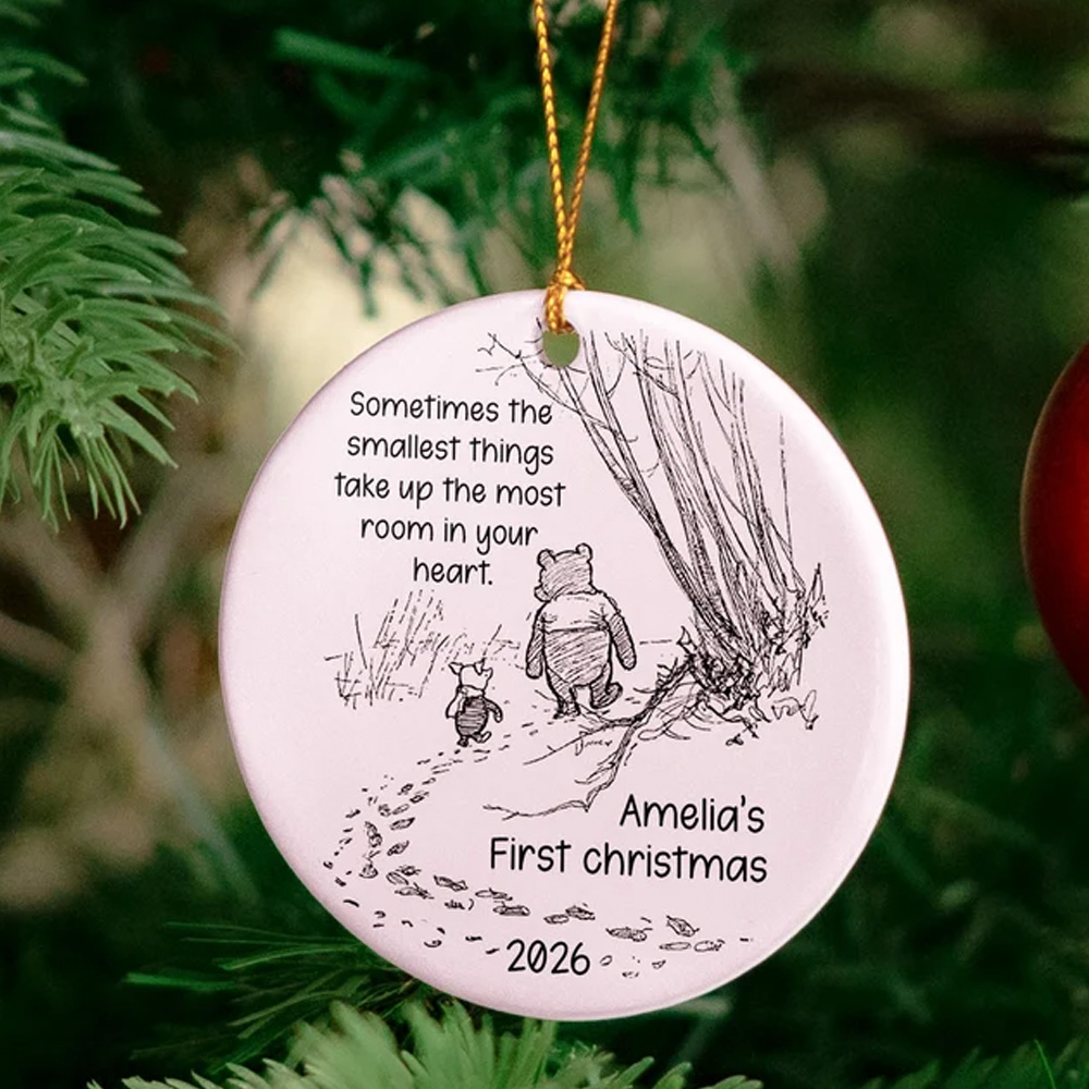 Personalized Ornament Smallest Things Baby First Christmas Keepsake 