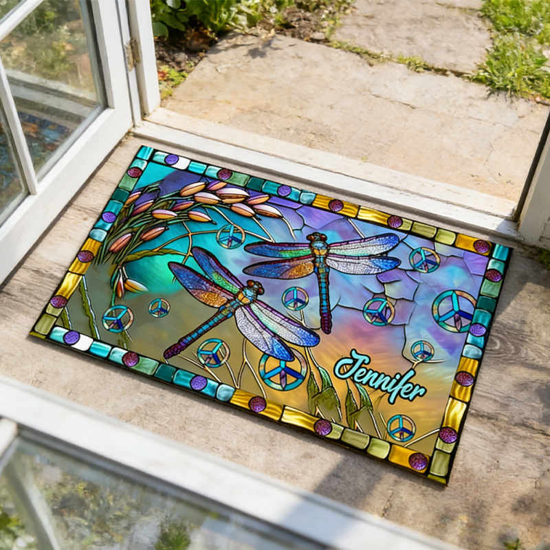 Personalized Personalized Hippie Soul Hippie Doormat Birthday Gifts for Kids