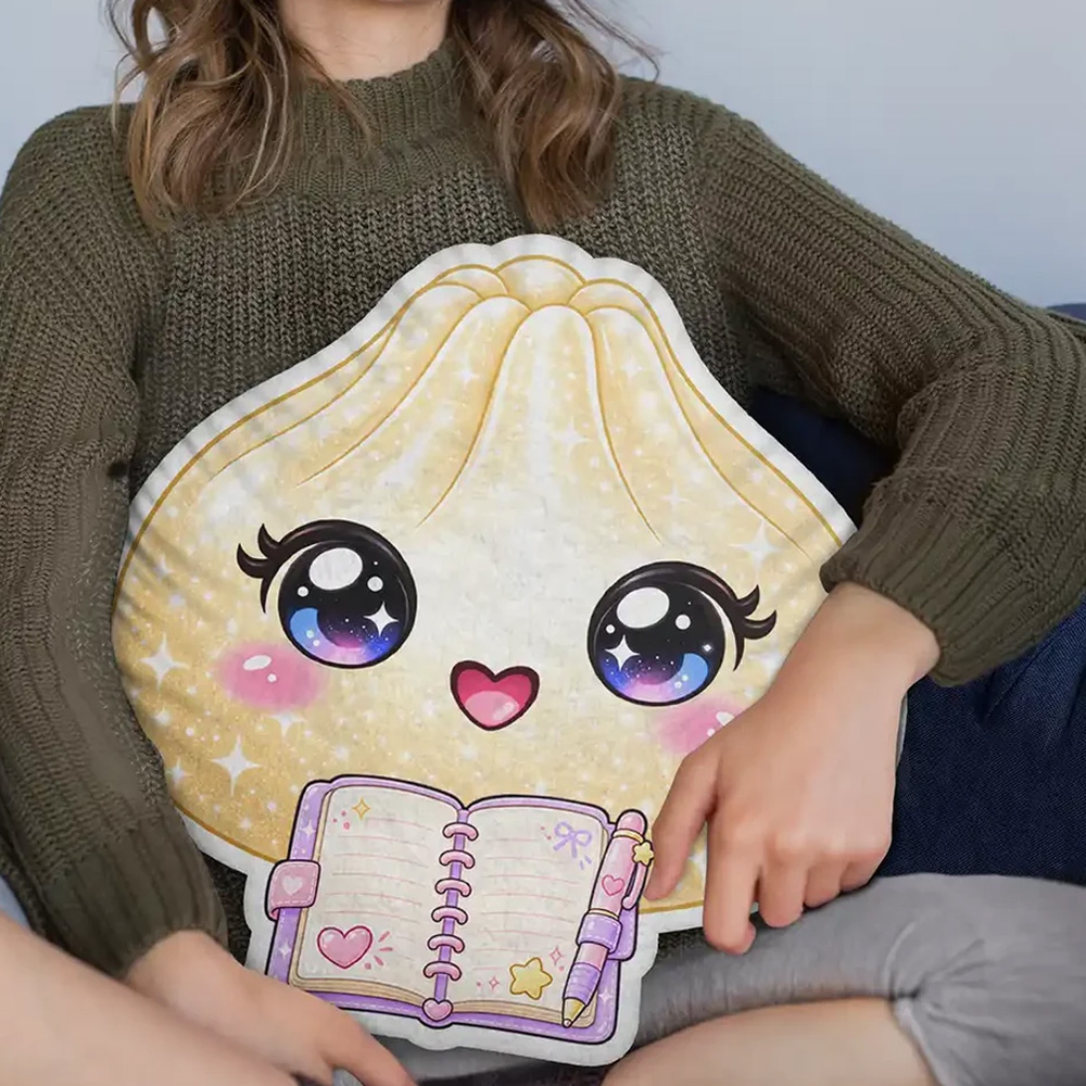 Personalized Shaped Pillow Cute Squishy Dumpling Character Gift For Kids Daughter