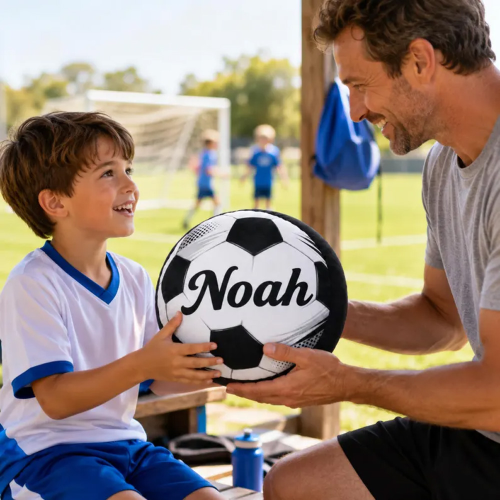 Personalized Soccer Ball With Custom Name Gift for Kids Boys Girls Birthday Sports Team Party Favor