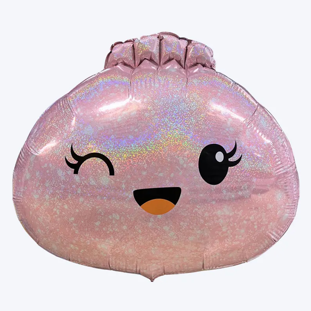 Cute Dumpling Balloons Bao Bun Kawaii Glitter Squishy Party Decor a Little Dumpling Is on the Way Dumpling Birthday