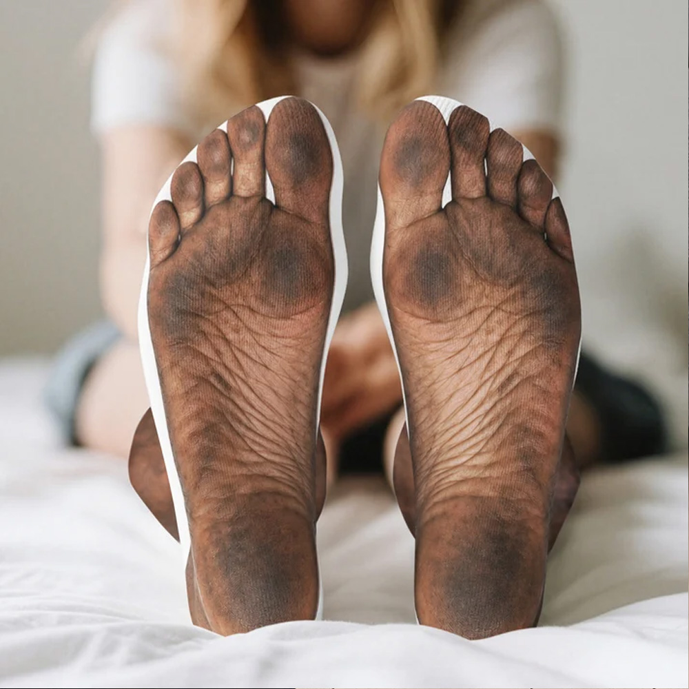 Personalized Socks Ugly Feet Funny Gift For Husband Wife Boyfriend Girlfriend Friend Coworkers