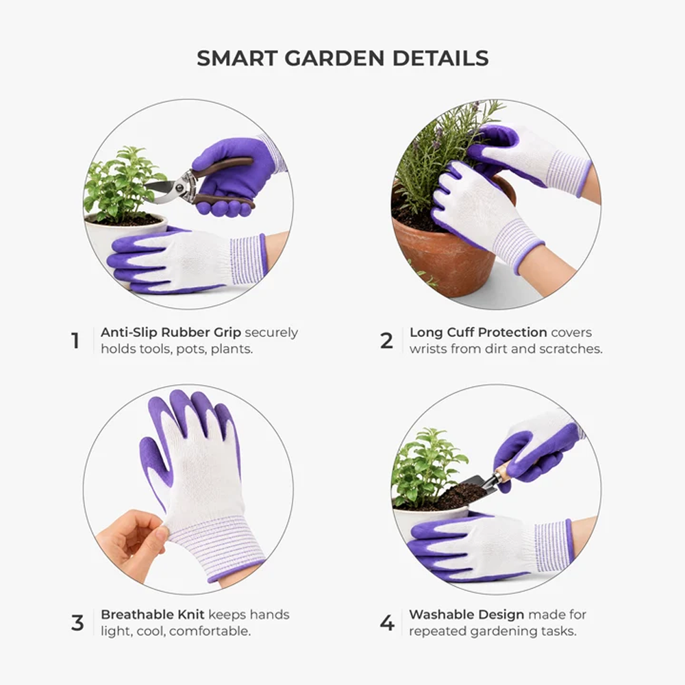 Personalized Butterfly Flower Garden Gloves With Custom Name Gift For Women Outdoor Gardening Use