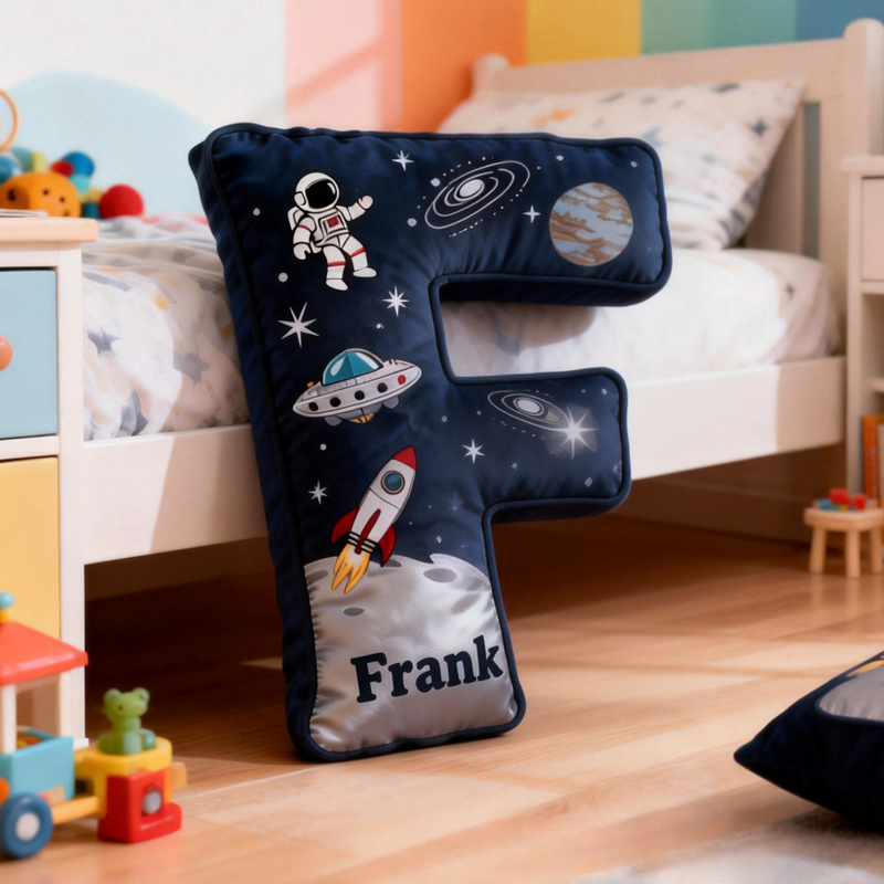 Personalized Dream Space Interstellar with Name Graphic 3D Print Pillow Christmas Gift for Kids 