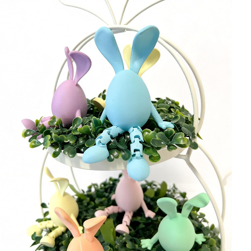 Mini Bunny Egg Fun Easter Basket Stuffer for Kids 3D Printed Cute Toy and Gift for Easter