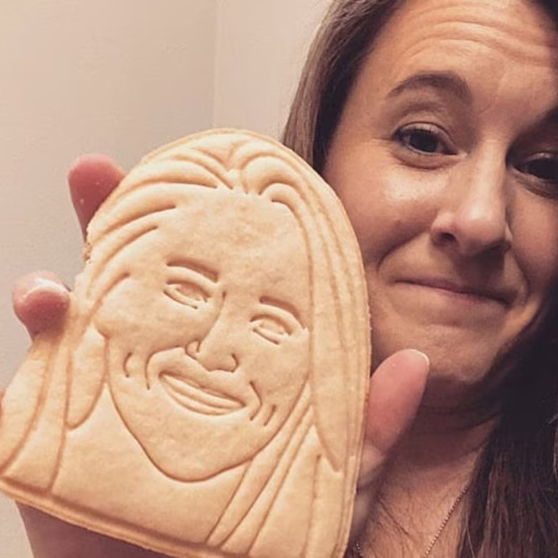 Personalized Cute Child Face Shape Custom Name Family Celebration Baking Tool Cookie Cutter