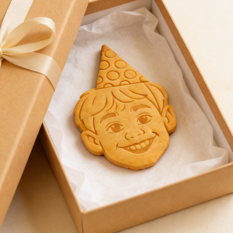Personalized Birthday Portrait Face Custom Name Celebration Unique Keepsake Cookie Cutter