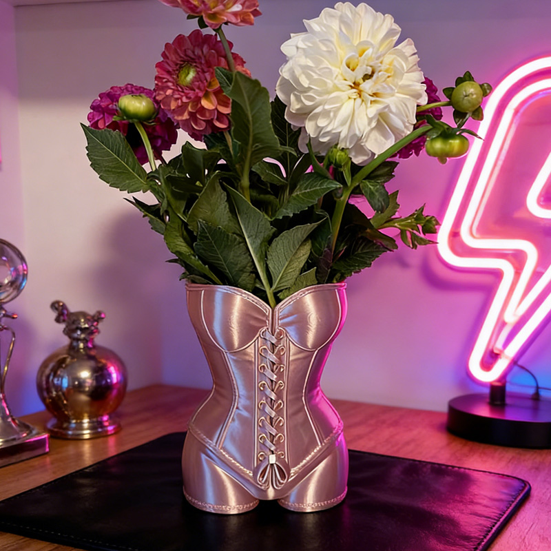 Personalized Sexy Corset Shape Feminine Body Aesthetic Modern Home Decoration Unique Gift 3D Printed Vase