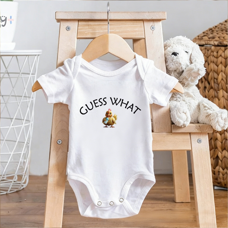 Guess What Chicken Butt Bodysuit Funny Bodysuit Cute Baby Shower Gift and Announcement Gift