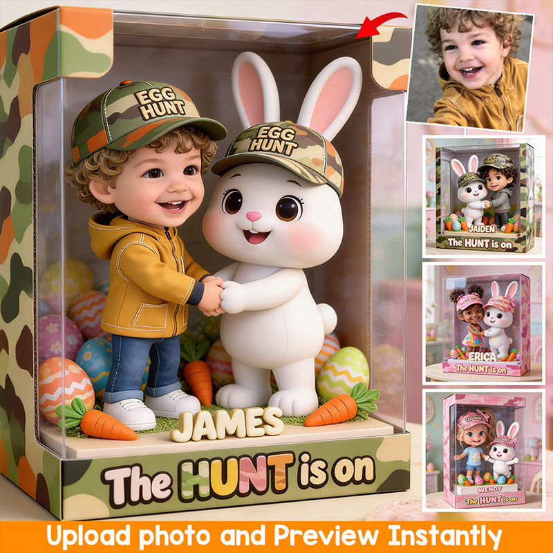 Personalized Any Photo The Hunt Is On Kid Custom Shaped Acrylic Plaque Gift for Kid